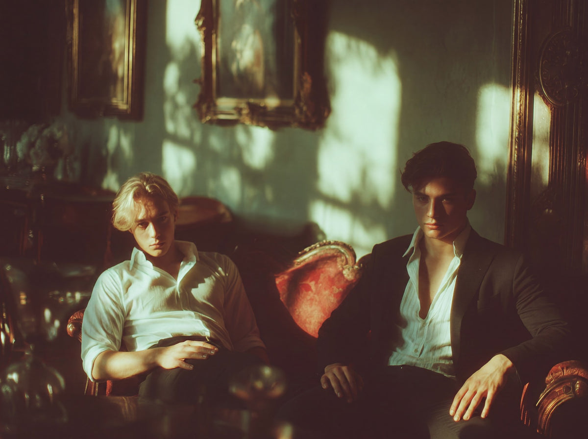 Lads on a Red Sofa - Raw Artwork