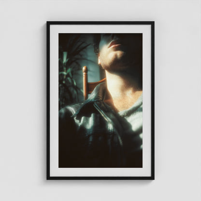 Leather Jacket 24x36 Black Portrait Box Frame