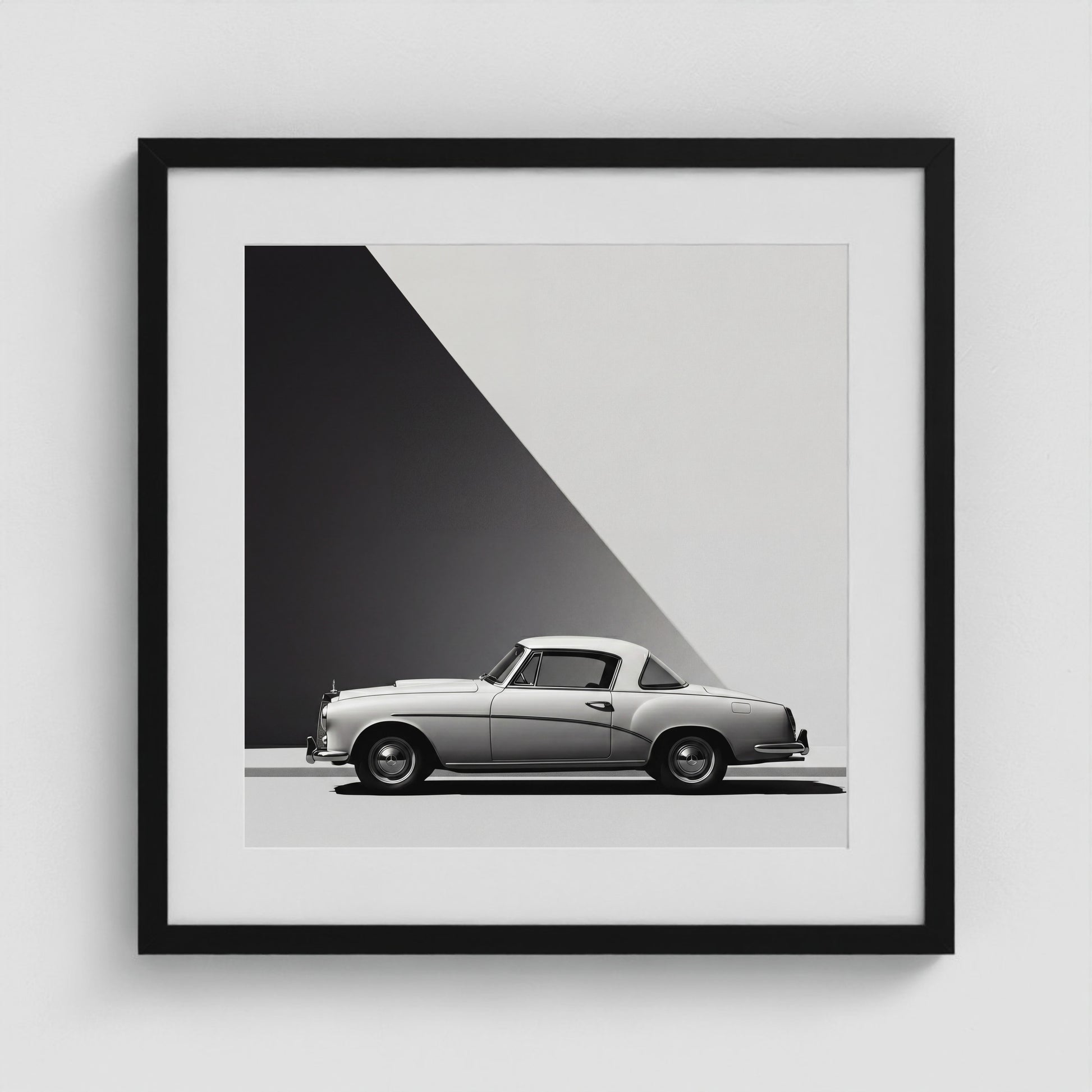 Line of Travel No. 1 20x20 Black Square Box Frame