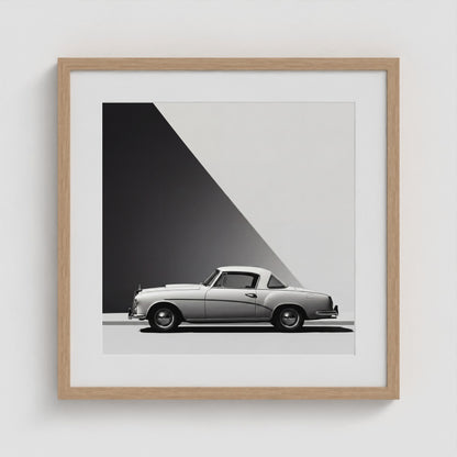 Line of Travel No. 1 20x20 Natural Square Box Frame