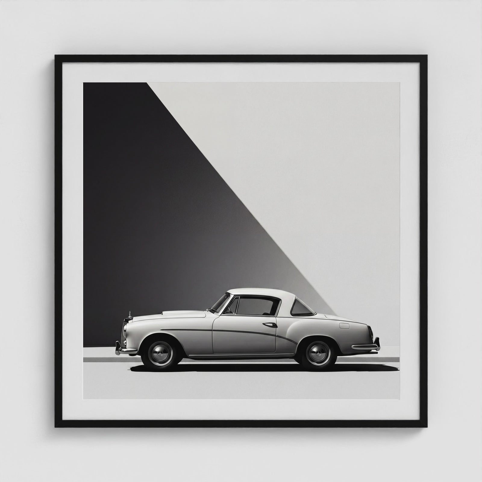 Line of Travel No. 1 36x36 Black Square Box Frame
