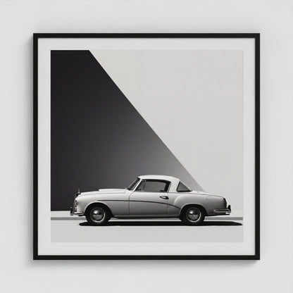 Line of Travel No. 1 36x36 Black Square Box Frame