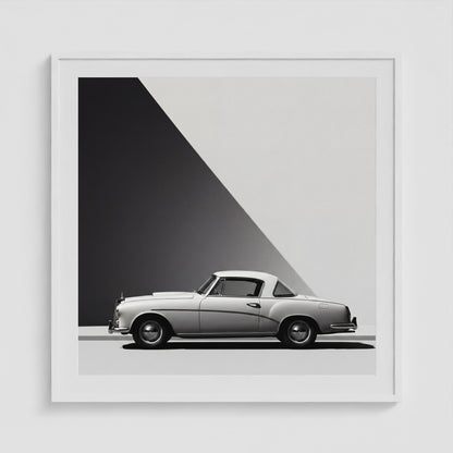 Line of Travel No. 1 36x36 White Square Box Frame