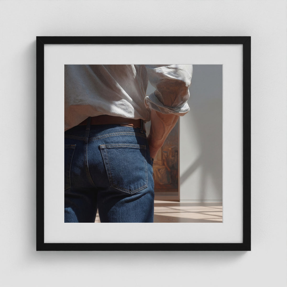 Looking 20x20 Black Square Box Frame