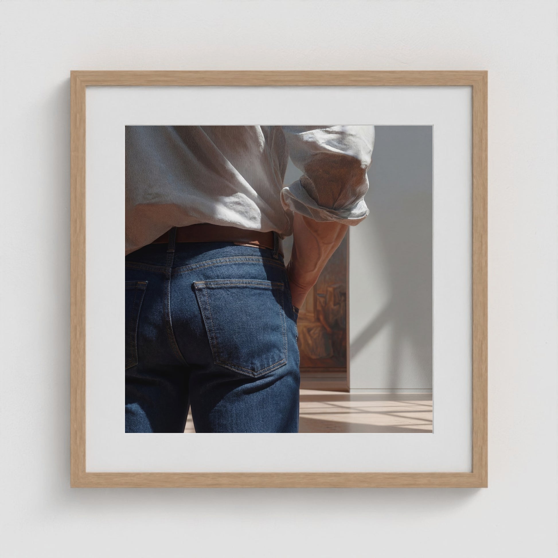 Looking 20x20 Natural Square Box Frame