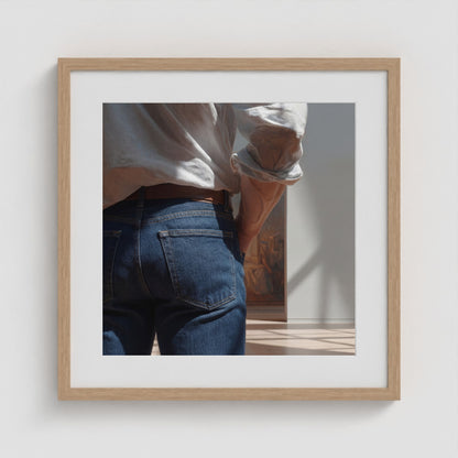 Looking 20x20 Natural Square Box Frame
