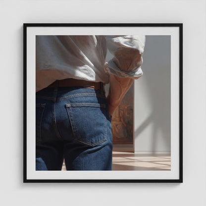 Looking 36x36 Black Square Box Frame