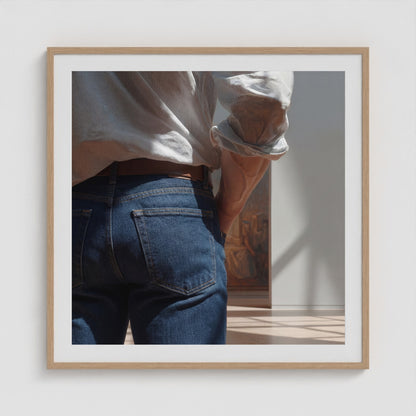 Looking 36x36 Natural Square Box Frame