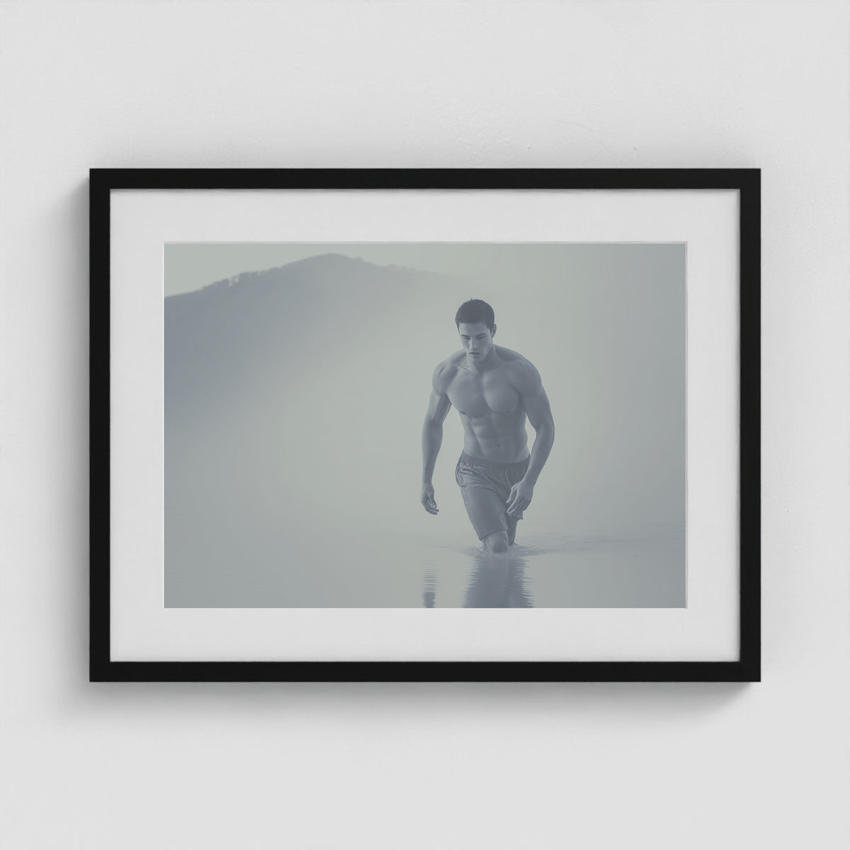 Low Tide 24x18 Black Landscape Box Frame