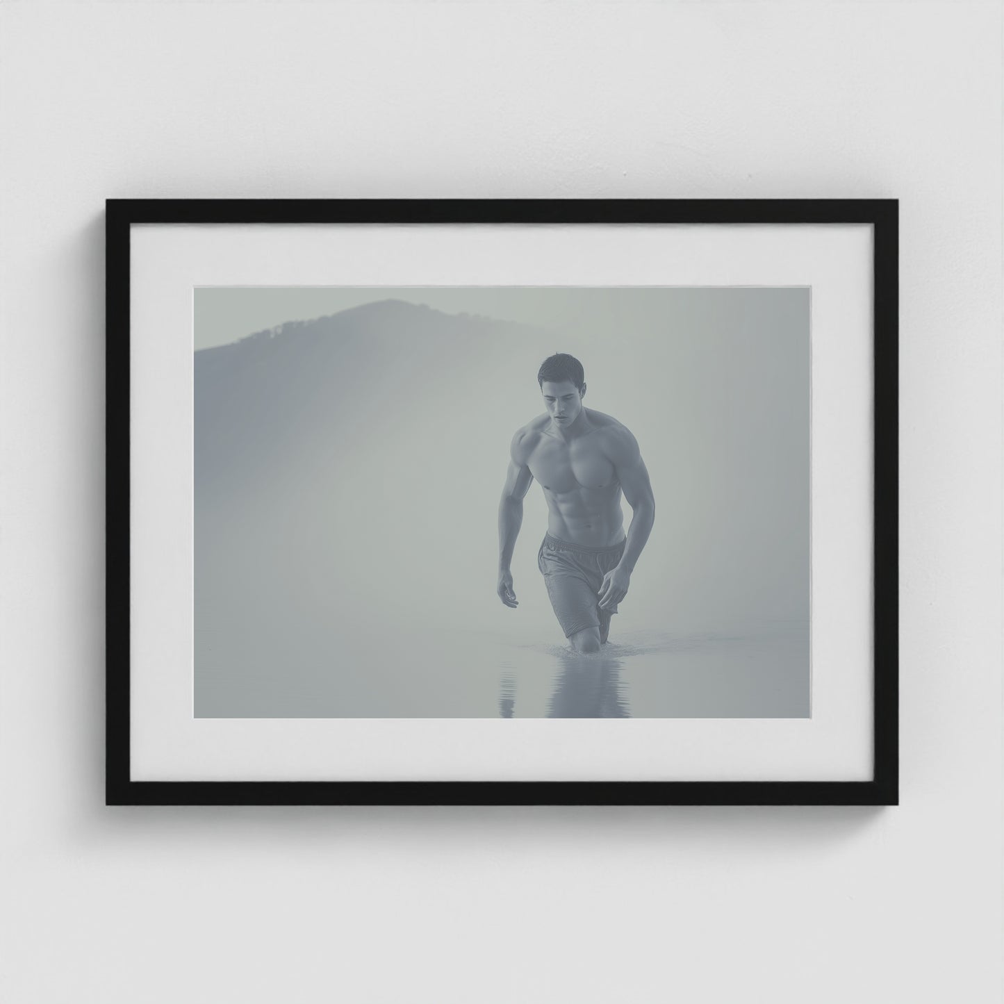 Low Tide 24x18 Black Landscape Box Frame