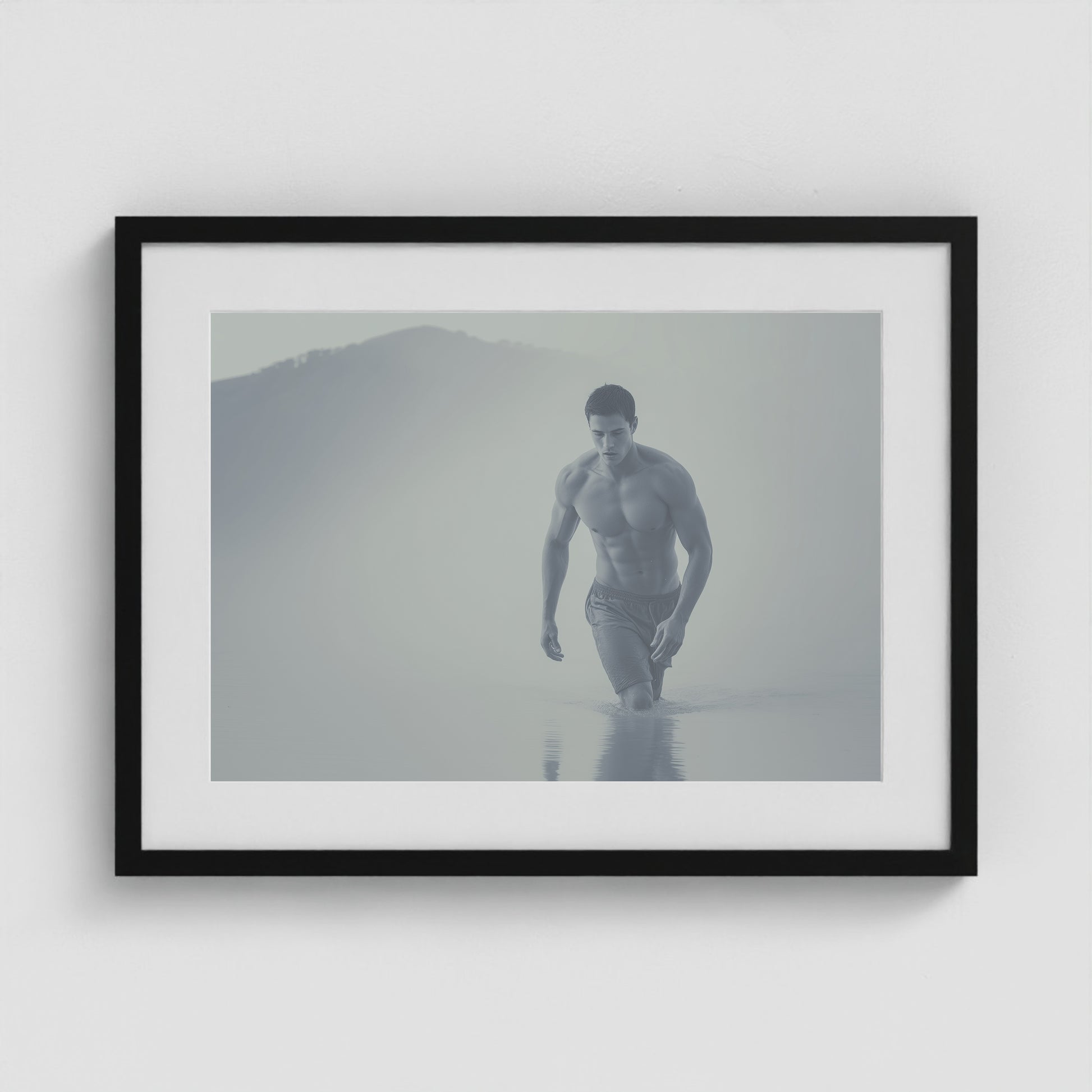 Low Tide 24x18 Black Landscape Box Frame