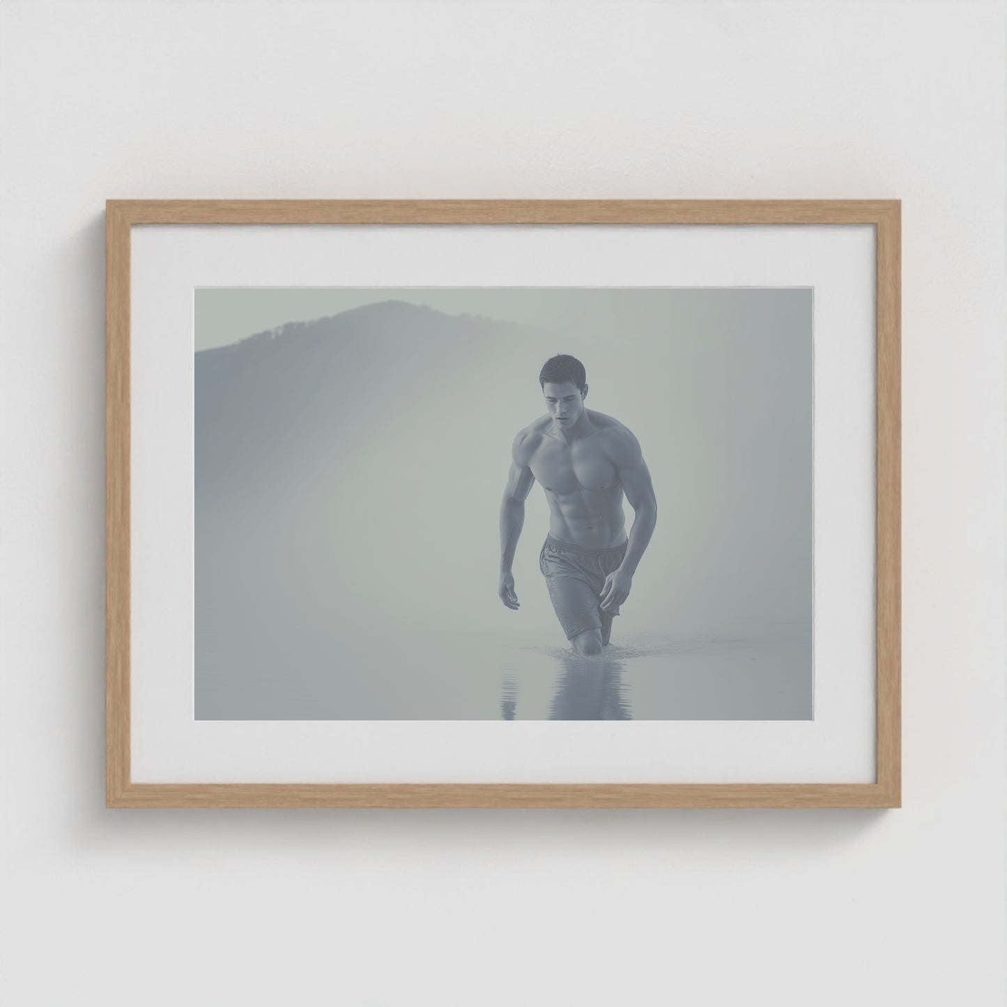 Low Tide 24x18 Natural Landscape Box Frame