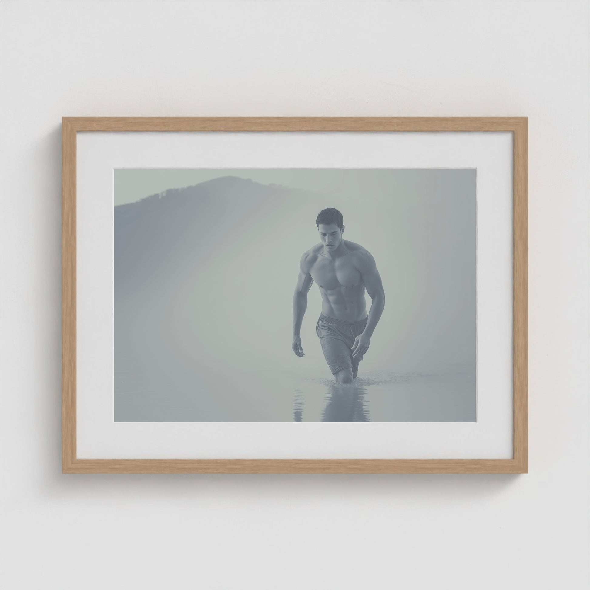 Low Tide 24x18 Natural Landscape Box Frame