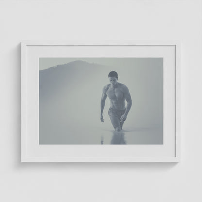 Low Tide 24x18 White Landscape Box Frame