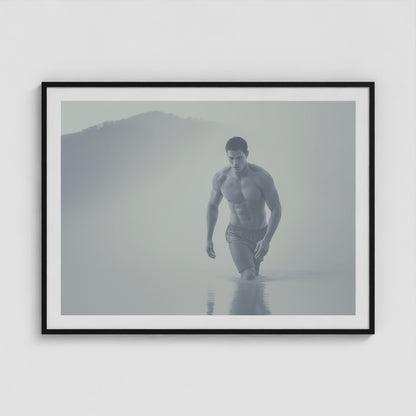 Low Tide 48x36 Black Landscape Box Frame