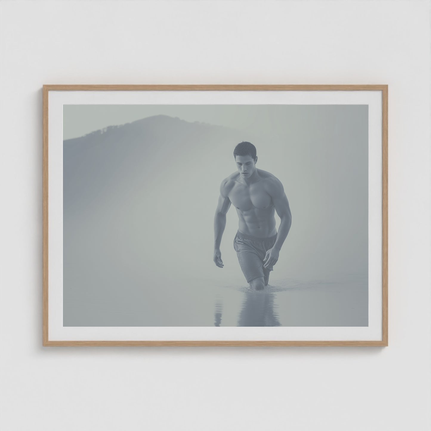 Low Tide 48x36 Natural Landscape Box Frame