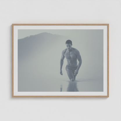Low Tide 48x36 Natural Landscape Box Frame