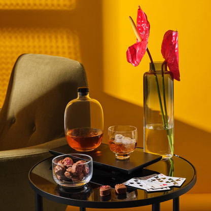 Lifestyle view of Malt Gift set with wooden tray Barware | Provenance & Patina