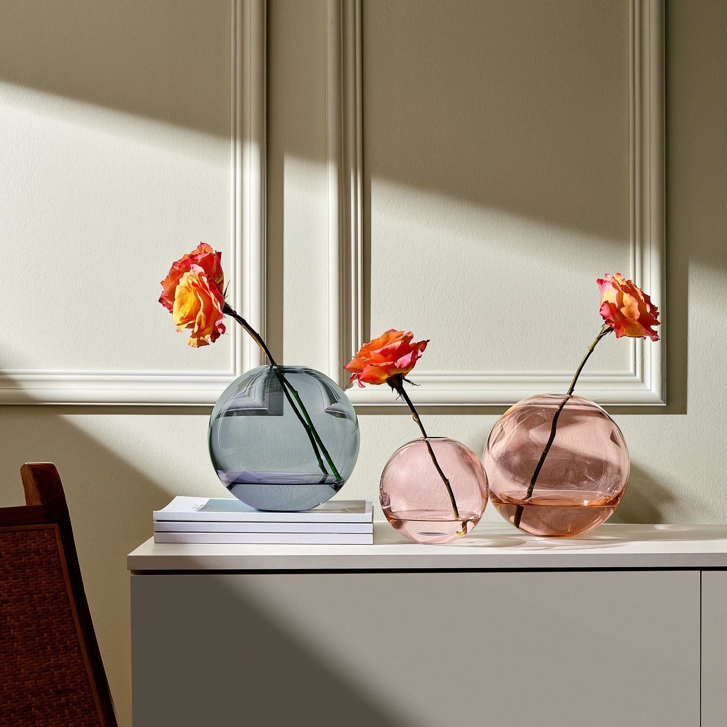 Alternate view of Mars Vase Large Steel Apricot Barware | Provenance & Patina
