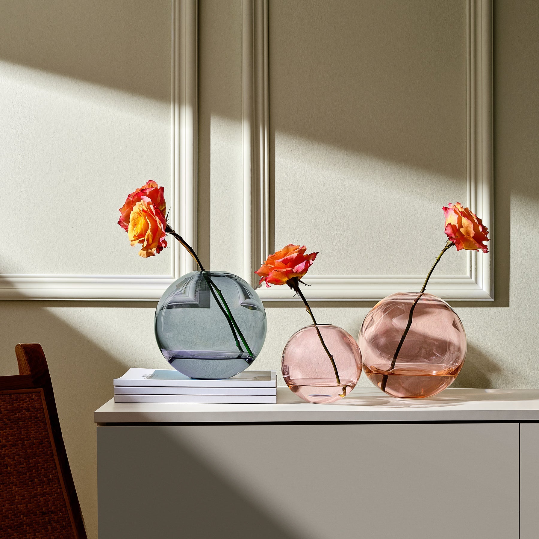 Alternate view of Mars Vase Large Steel Apricot Barware | Provenance & Patina