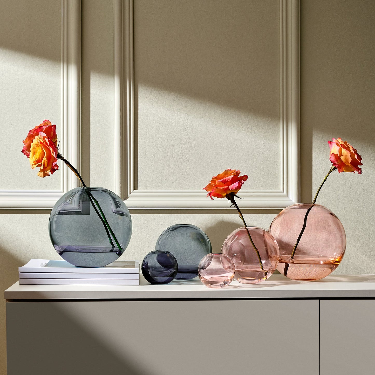 Alternate view of Mars Vase Medium Steel Apricot Barware | Provenance & Patina