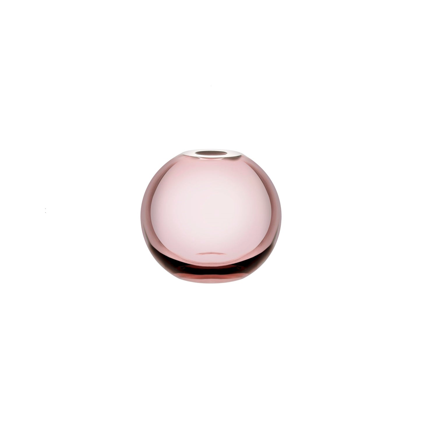 Product shot of Mars Vase Small Steel Apricot Barware | Provenance & Patina