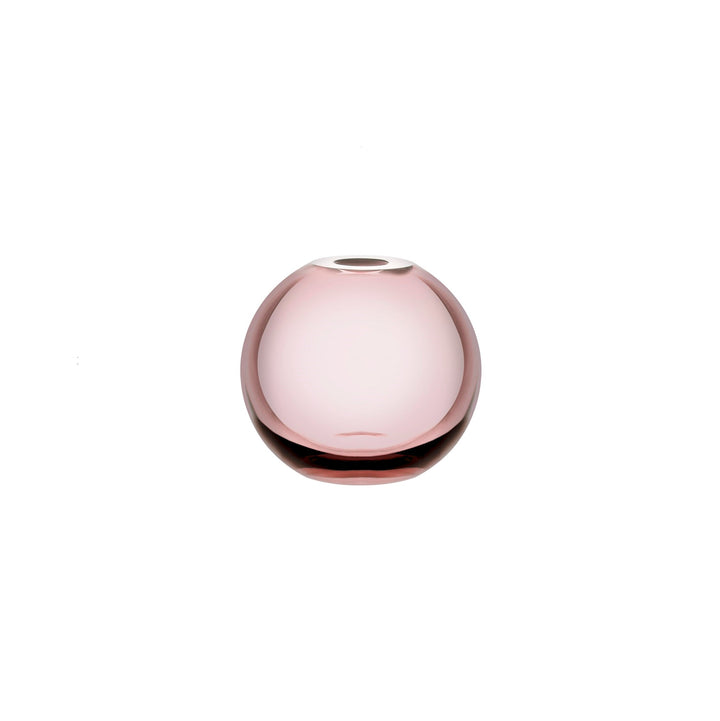 Product shot of Mars Vase Small Steel Apricot Barware | Provenance & Patina