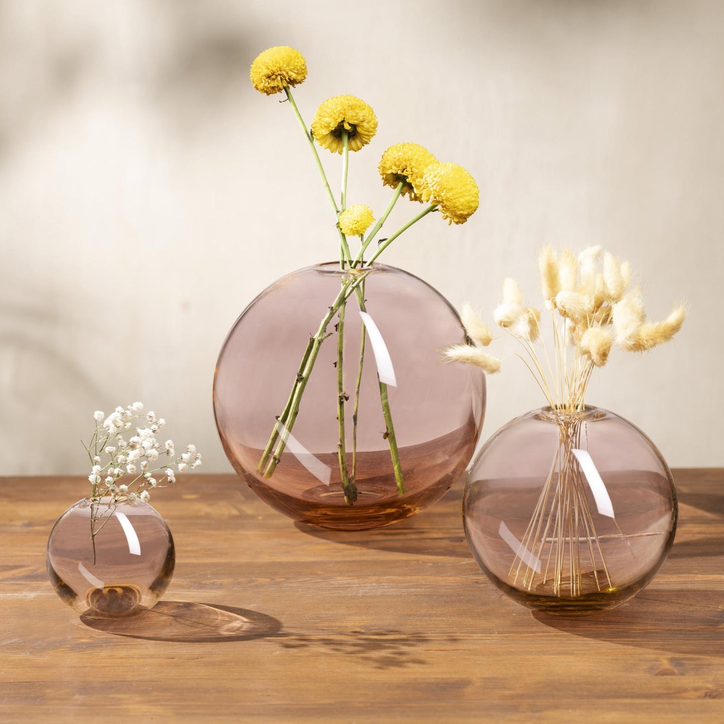 Close up detail of Mars Vase Medium Steel Apricot Barware | Provenance & Patina