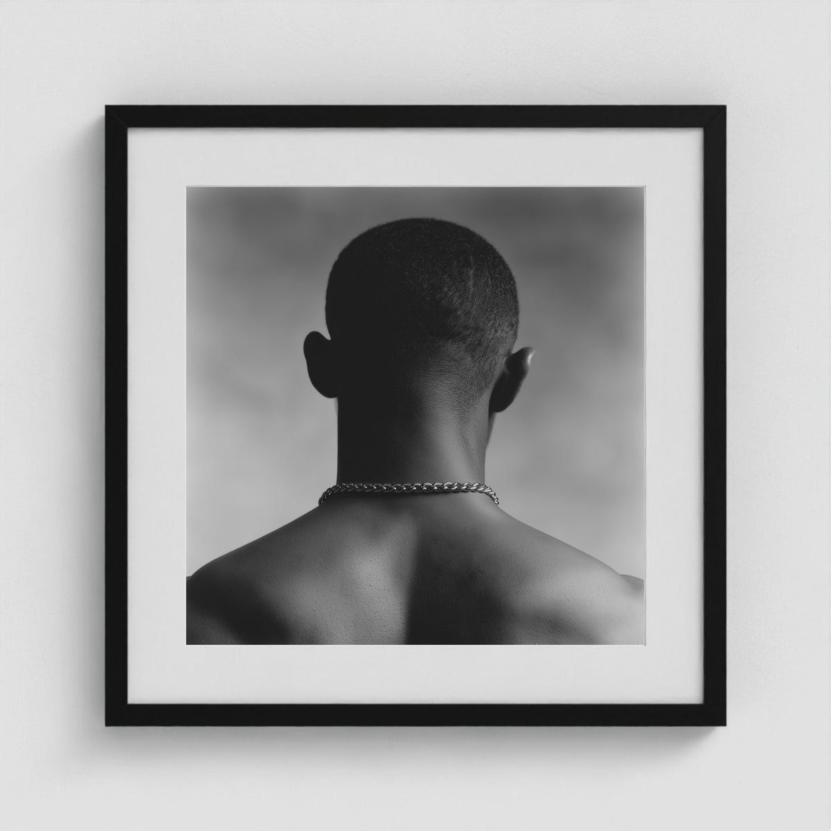 Mid-Fade 20x20 Black Square Box Frame