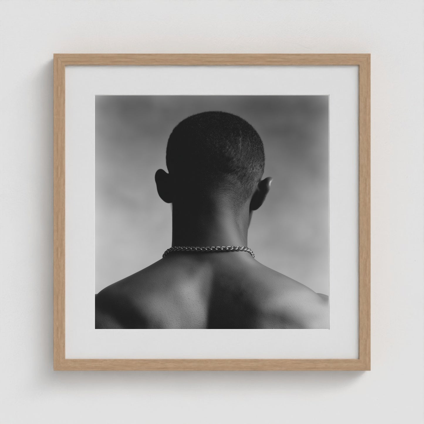 Mid-Fade 20x20 Natural Square Box Frame