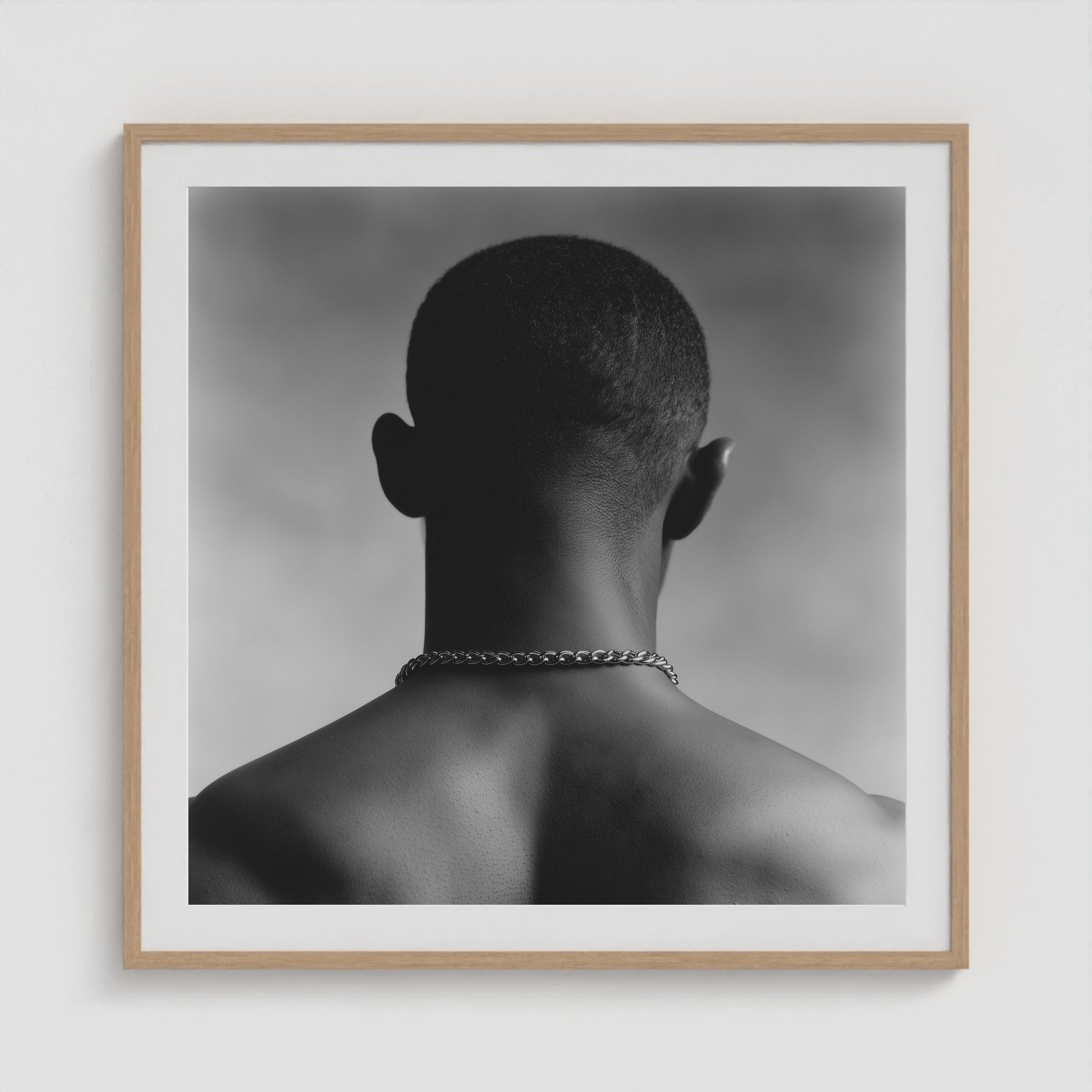 Mid-Fade 36x36 Natural Square Box Frame