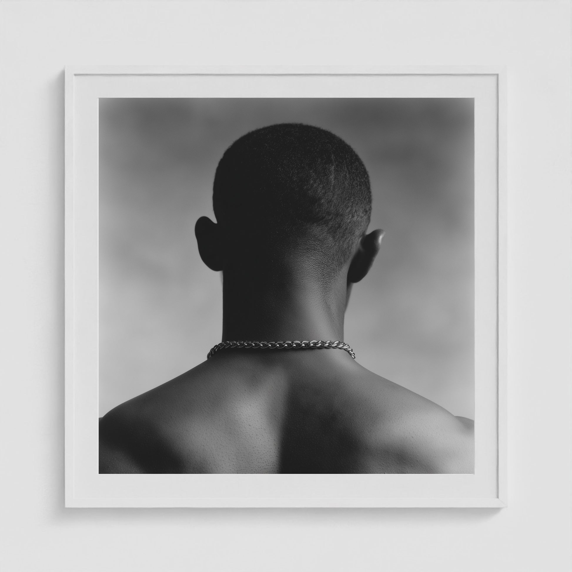 Mid-Fade 36x36 White Square Box Frame