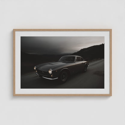 Mid-century Motors - No. 1 36x24 Natural Landscape Box Frame