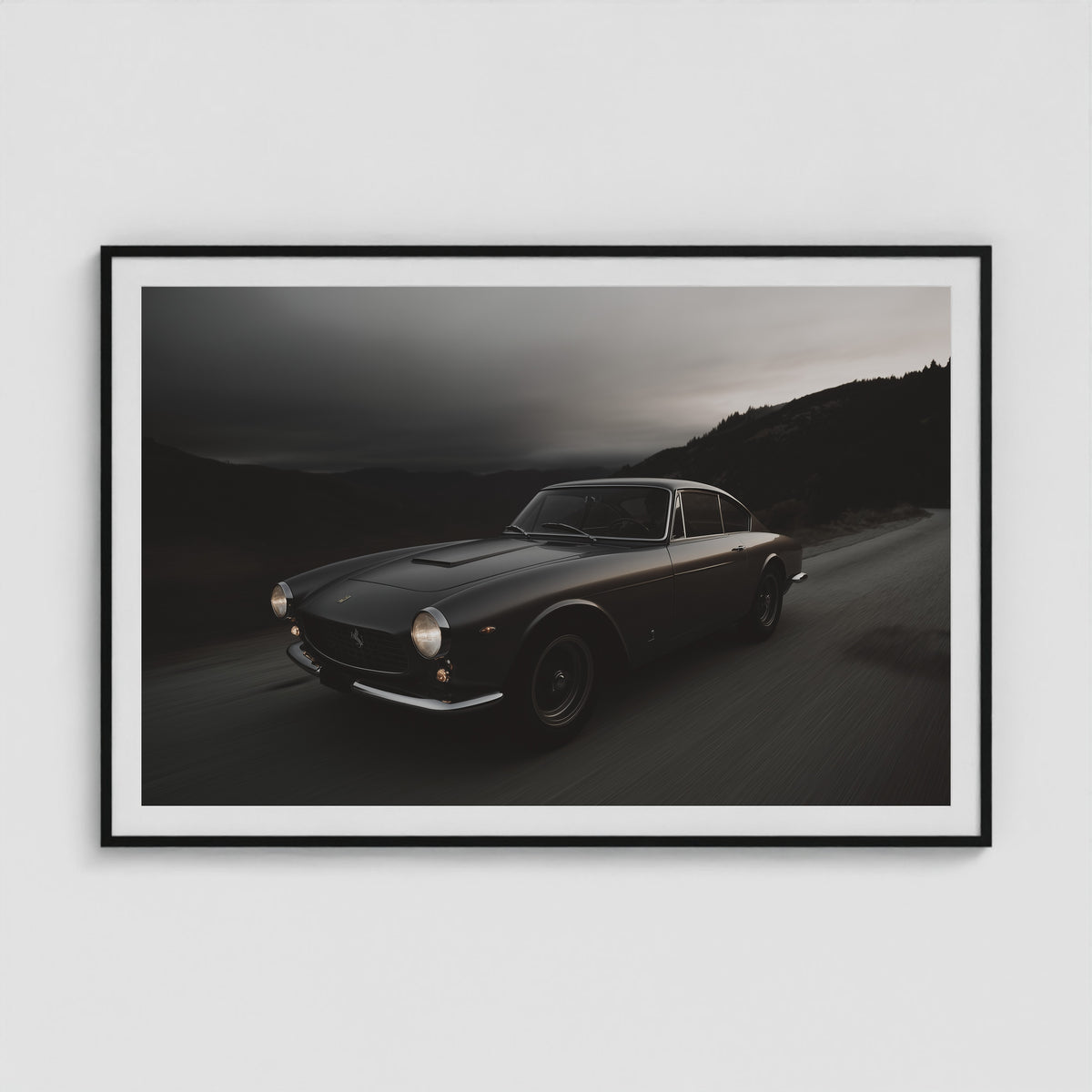 Mid-century Motors - No. 1 60x40 Black Landscape Box Frame
