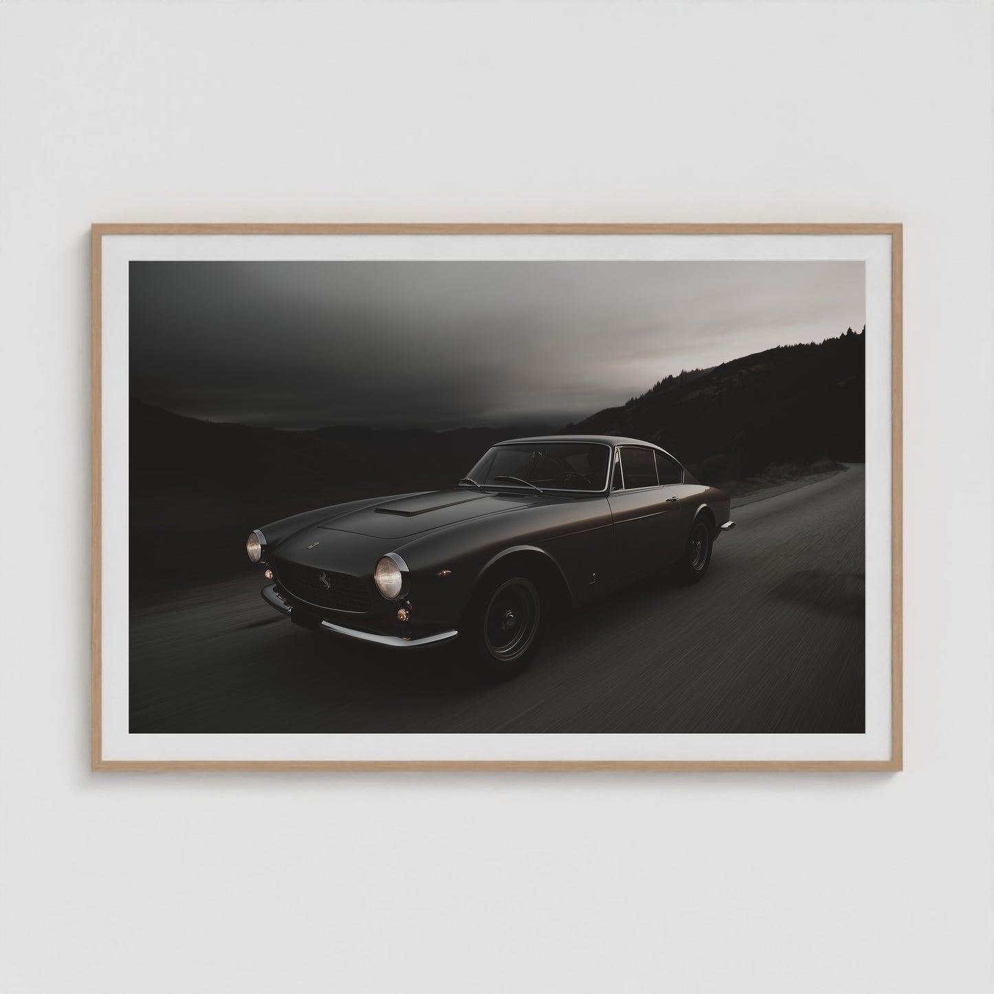 Mid-century Motors - No. 1 60x40 Natural Landscape Box Frame