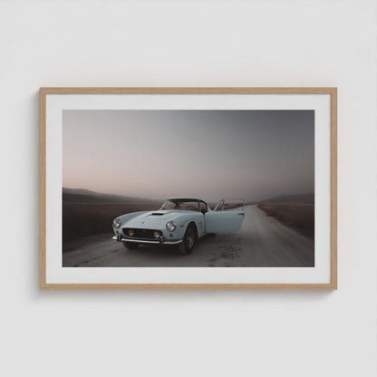 Mid-century Motors - No. 2 36x24 Natural Landscape Box Frame