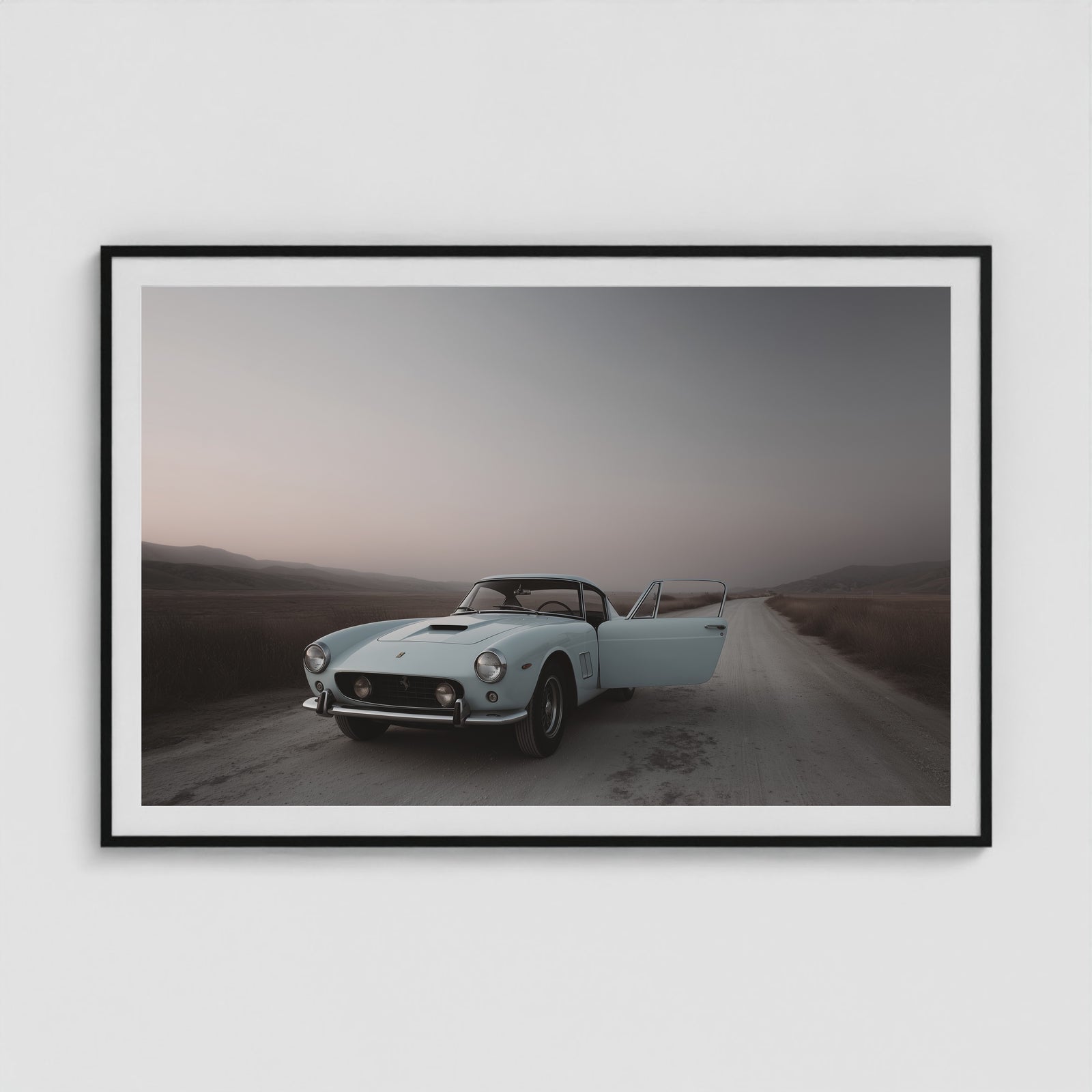 Mid-century Motors - No. 2 60x40 Black Landscape Box Frame