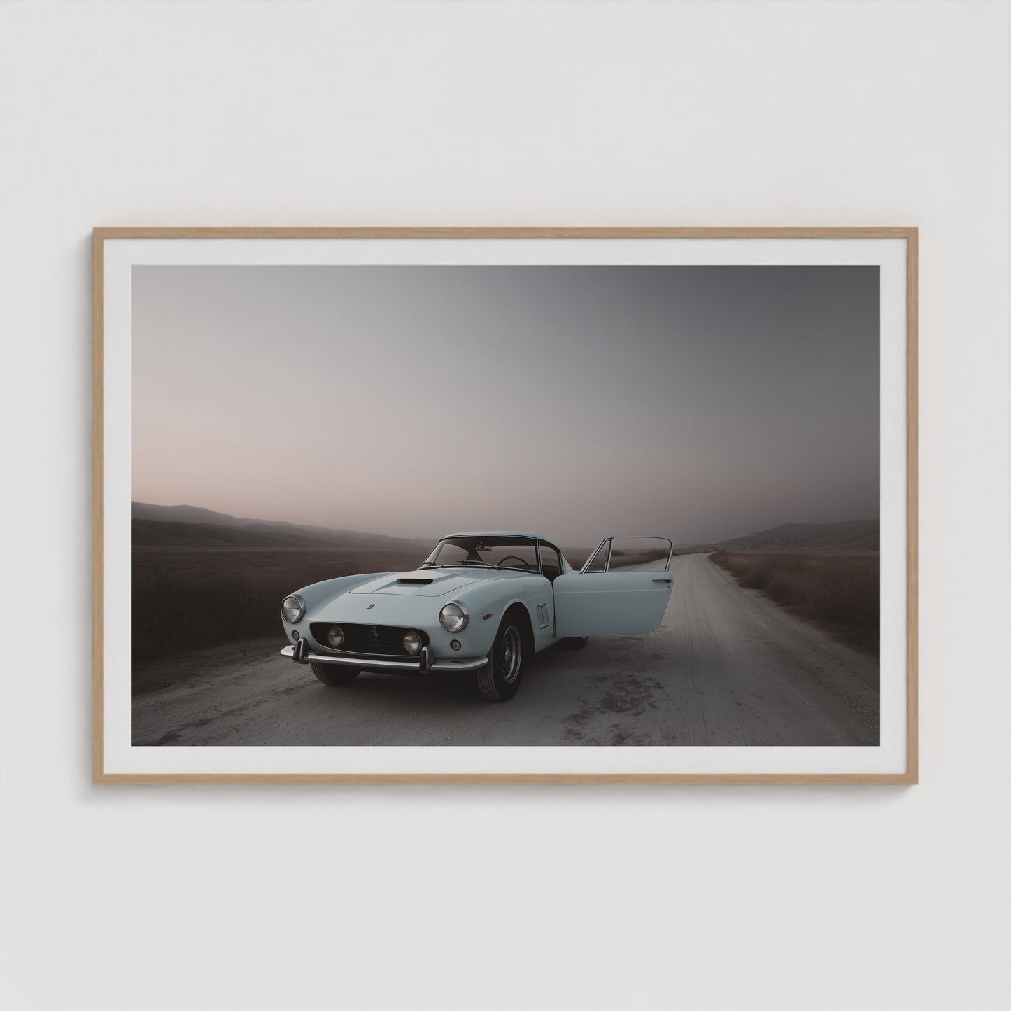 Mid-century Motors - No. 2 60x40 Natural Landscape Box Frame