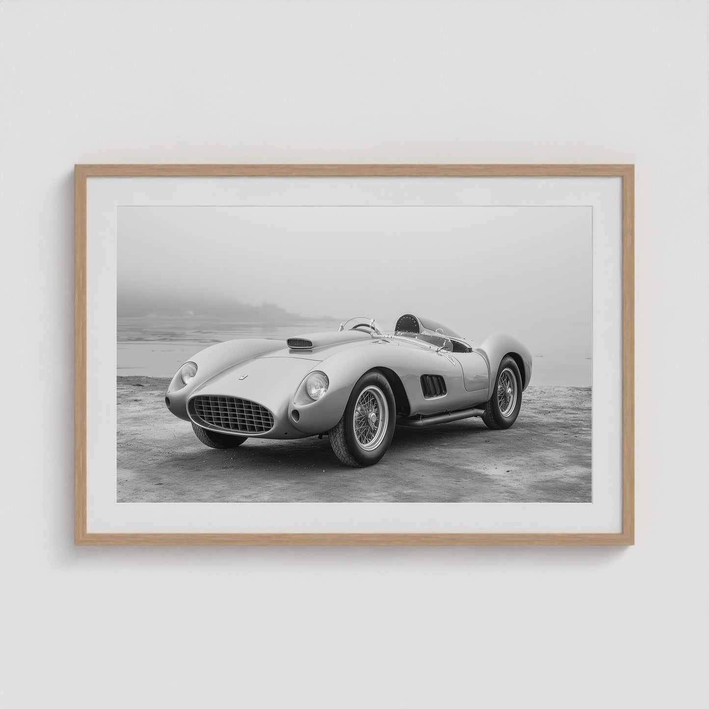 Mid-century Motors - No. 3 36x24 Natural Landscape Box Frame