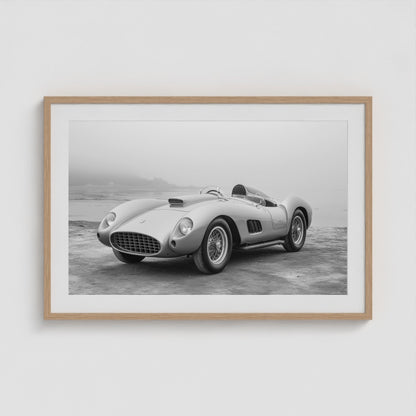 Mid-century Motors - No. 3 36x24 Natural Landscape Box Frame