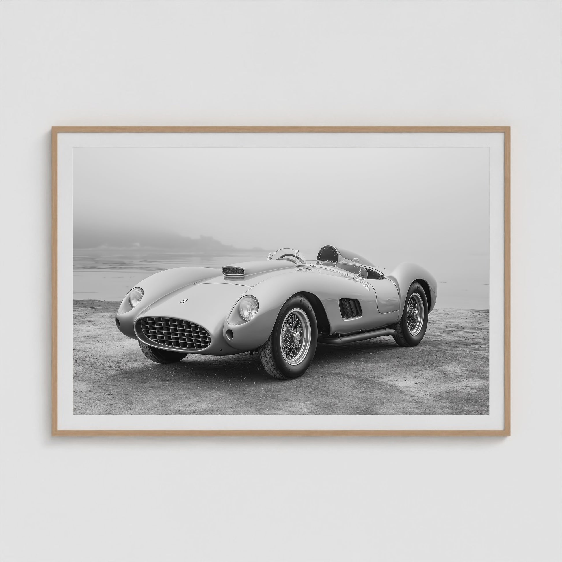 Mid-century Motors - No. 3 60x40 Natural Landscape Box Frame
