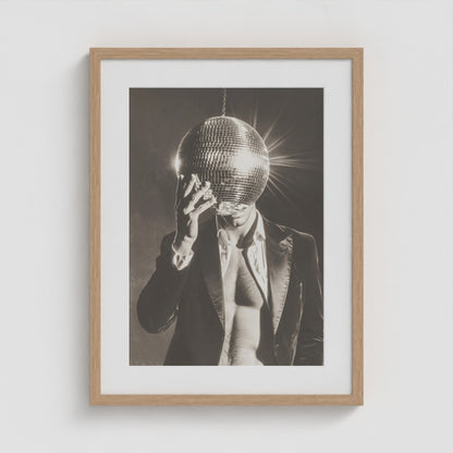 Mister Disco 18x24 Natural Portrait Box Frame