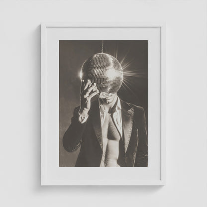 Mister Disco 18x24 White Portrait Box Frame