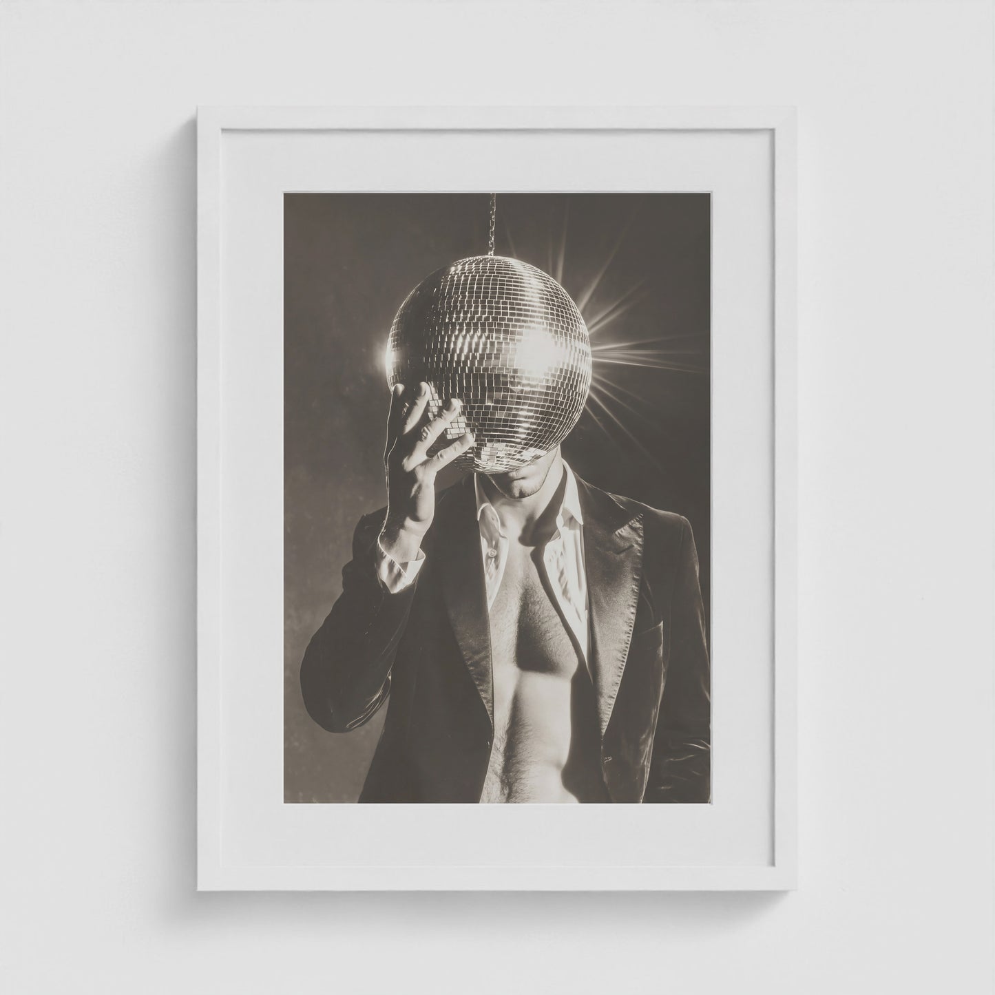 Mister Disco 18x24 White Portrait Box Frame