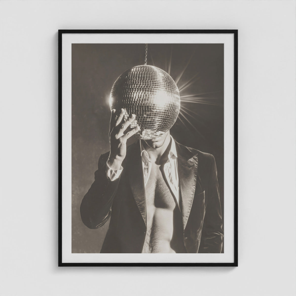 Mister Disco 36x48 Black Portrait Box Frame