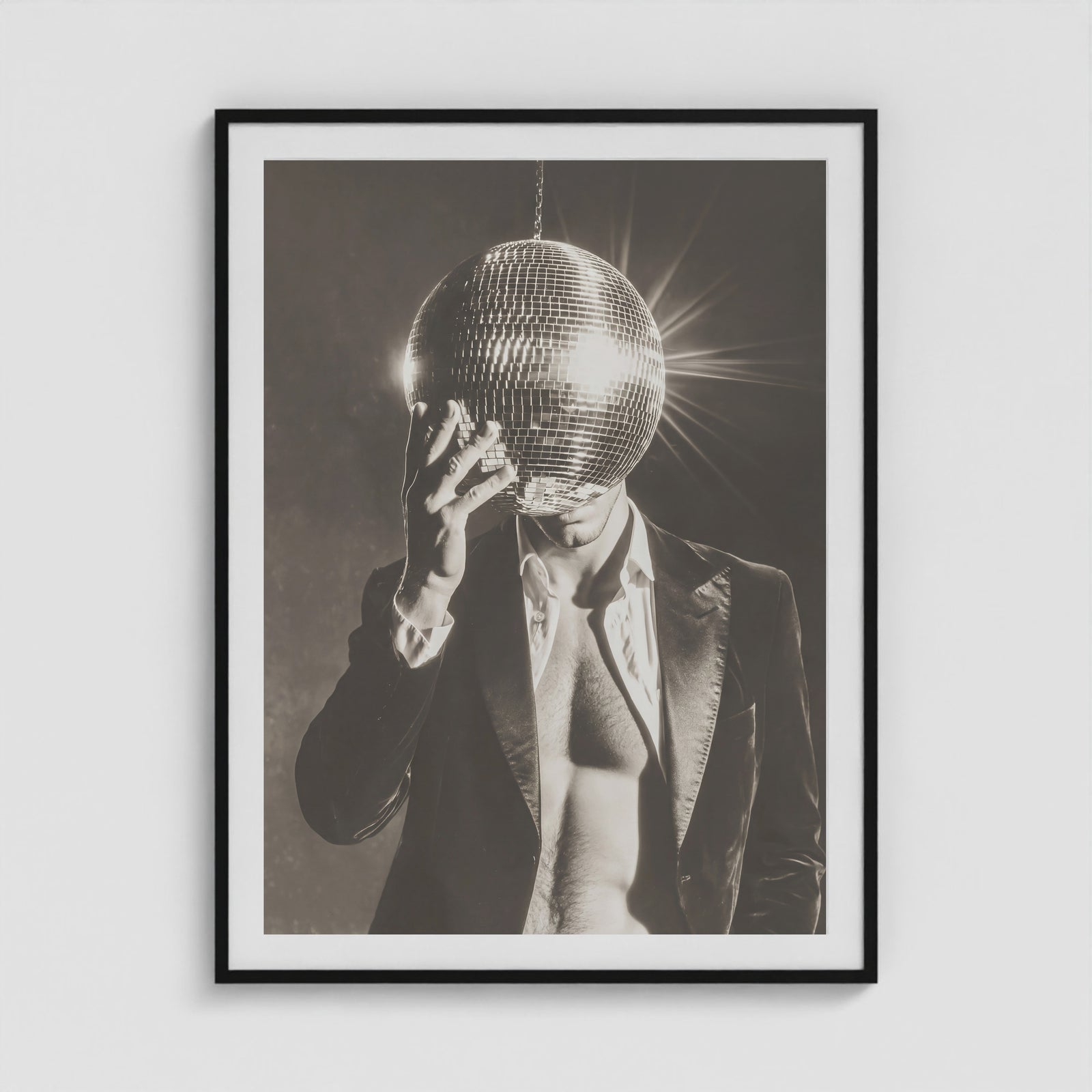 Mister Disco 36x48 Black Portrait Box Frame