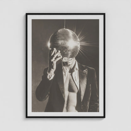 Mister Disco 36x48 Black Portrait Box Frame