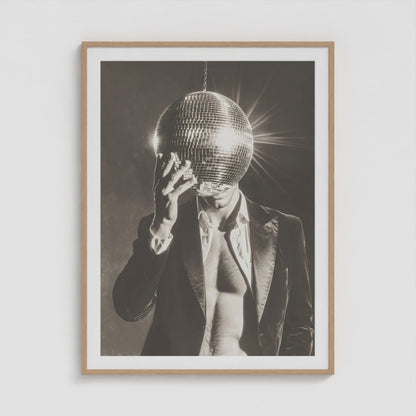 Mister Disco 36x48 Natural Portrait Box Frame