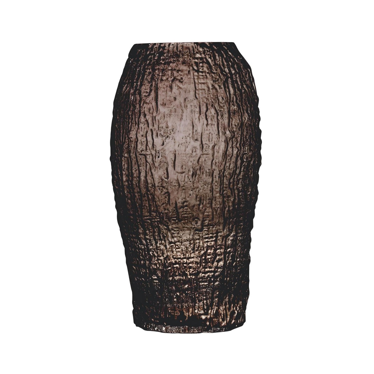NUDE Glass Molten large crystal vase in a warm caramel amber tone.