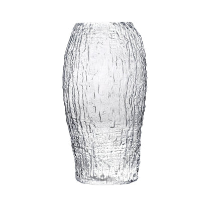 NUDE Glass Molten large crystal vase in brilliant clear glass.